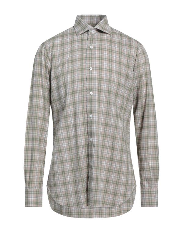 【送料無料】 バルバナポリ メンズ シャツ チェックシャツ トップス Checked shirt Beige