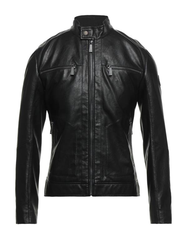 【送料無料】 トラサルディ メンズ ジャケット・ブルゾン アウター Biker jacket Black