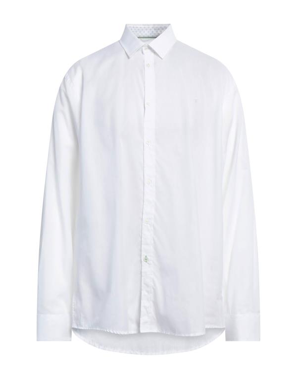 【送料無料】 トラサルディ メンズ シャツ トップス Striped shirt White