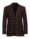 【送料無料】 コルネリアーニ メンズ ジャケット・ブルゾン ブレザー アウター Blazer Dark brown(4)