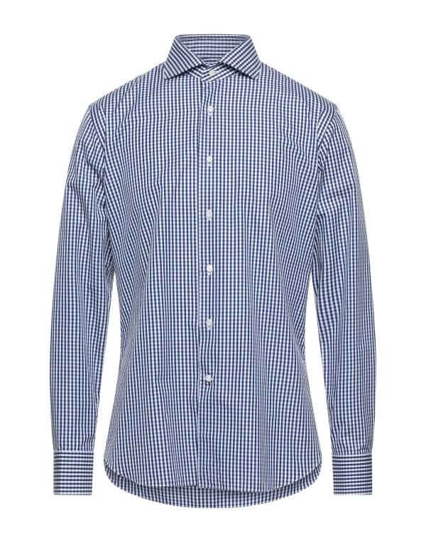 【送料無料】 アレッサンドロゲラルディ メンズ シャツ チェックシャツ トップス Checked shirt Midnight blue