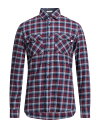 【送料無料】 ハケット メンズ シャツ トップス Checked shirt Slate blue