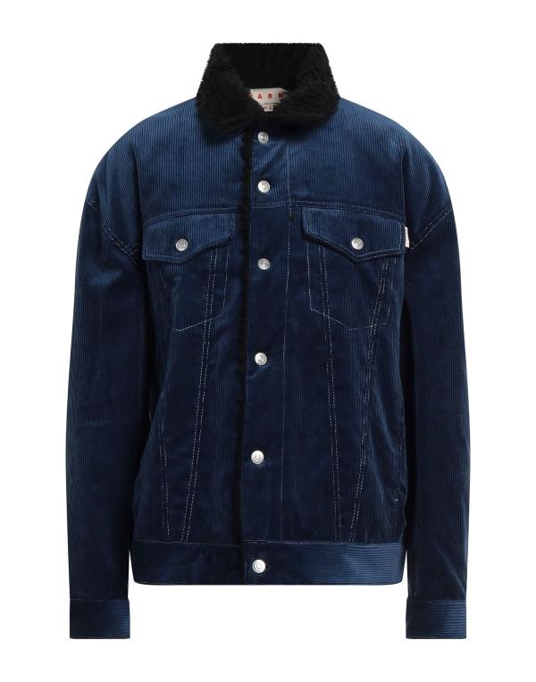 【送料無料】 マルニ メンズ ジャケット・ブルゾン アウター Jacket Navy blue