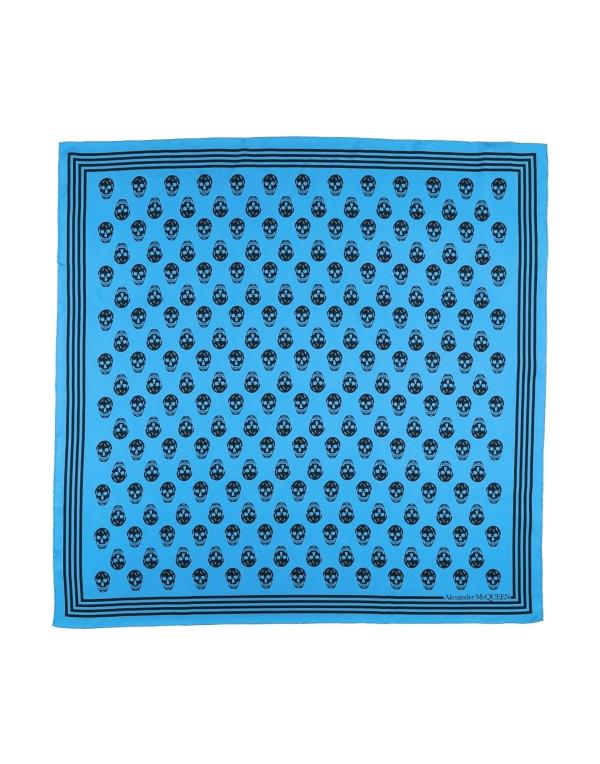 【送料無料】 アレキサンダー・マックイーン メンズ マフラー・ストール・スカーフ アクセサリー Scarves and foulards Light blue