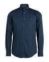 【送料無料】 ハーモント & ブレイン メンズ シャツ トップス Solid color shirt Midnight blue(4)