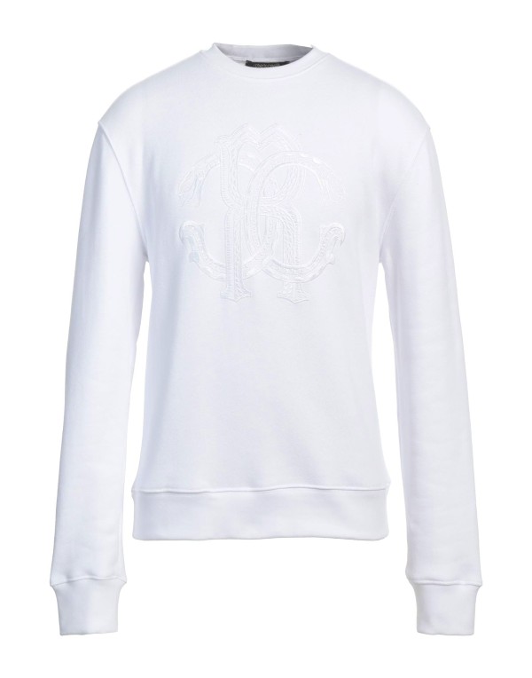 【送料無料】 ロベルトカヴァリ メンズ パーカー・スウェット アウター Sweatshirt White