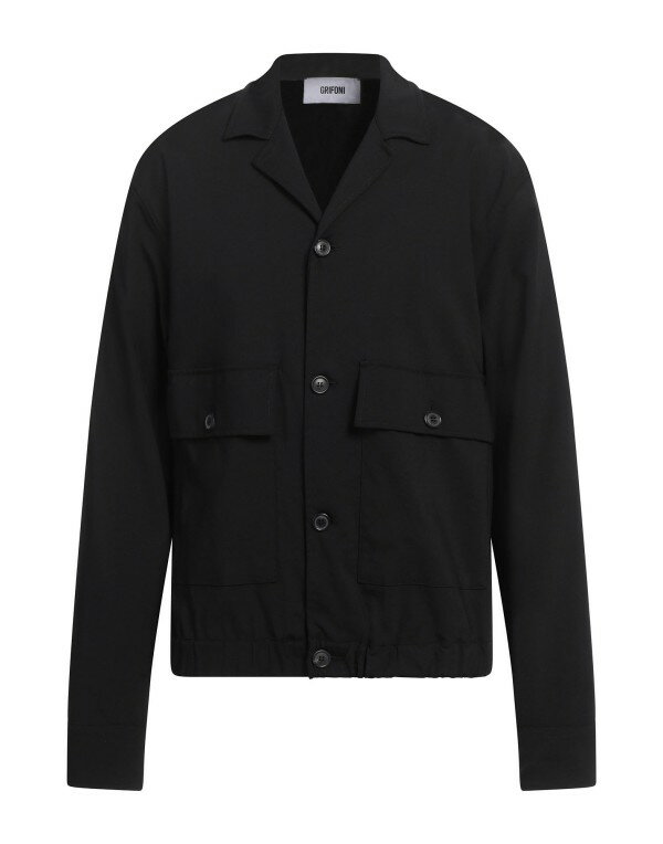 【送料無料】 グリフォーニ メンズ ジャケット・ブルゾン アウター Jacket Black