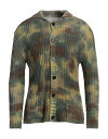 【送料無料】 ラネウス メンズ カーディガン アウター Cardigan Military green