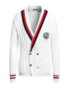 【送料無料】 バルマン メンズ カーディガン アウター Cardigan White