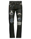 ピーアールピーエス 【送料無料】 ピーアールピーエス メンズ デニムパンツ ボトムス Denim pants Black