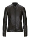 【送料無料】 トラサルディ メンズ ジャケット・ブルゾン アウター Biker jacket Cocoa