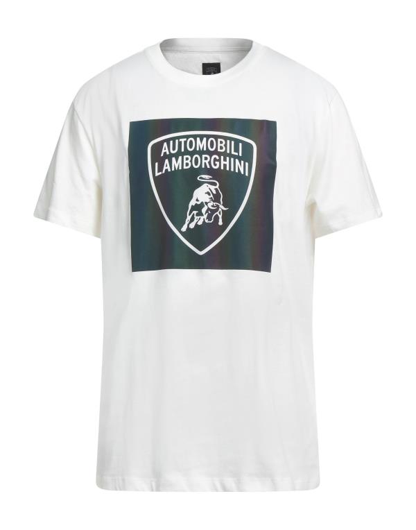 【送料無料】 ランボルギーニ メンズ Tシャツ トップス T-shirt White