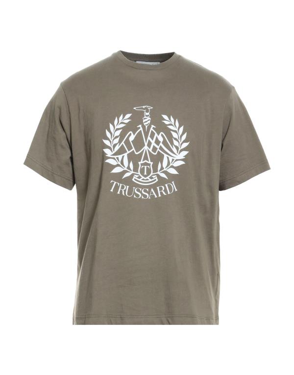 【送料無料】 トラサルディ メンズ Tシャツ トップス T-shirt Military green