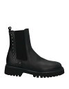 【送料無料】 ジョンガリアーノ メンズ ブーツ・レインブーツ シューズ Boots Black