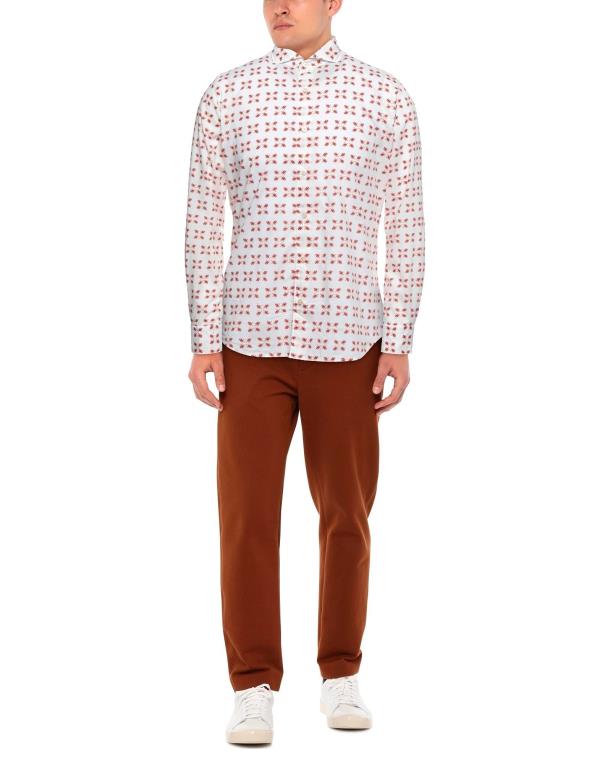 【送料無料】 ザカス メンズ シャツ トップス Patterned shirt White