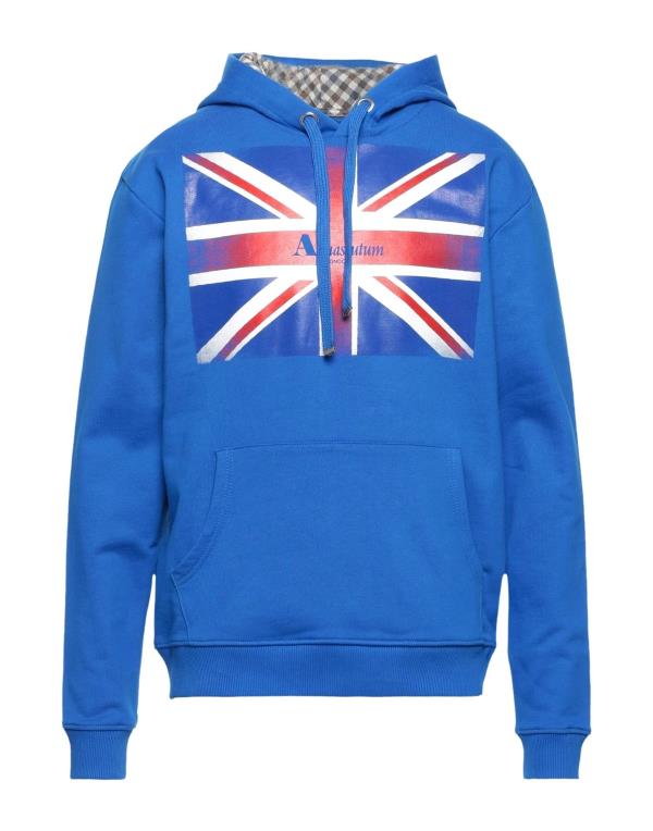 アクアスキュータム 【送料無料】 アクアスキュータム メンズ パーカー・スウェット アウター Hooded sweatshirt Bright blue