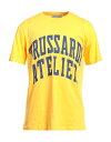 【送料無料】 トラサルディ メンズ Tシャツ トップス T-shirt Yellow