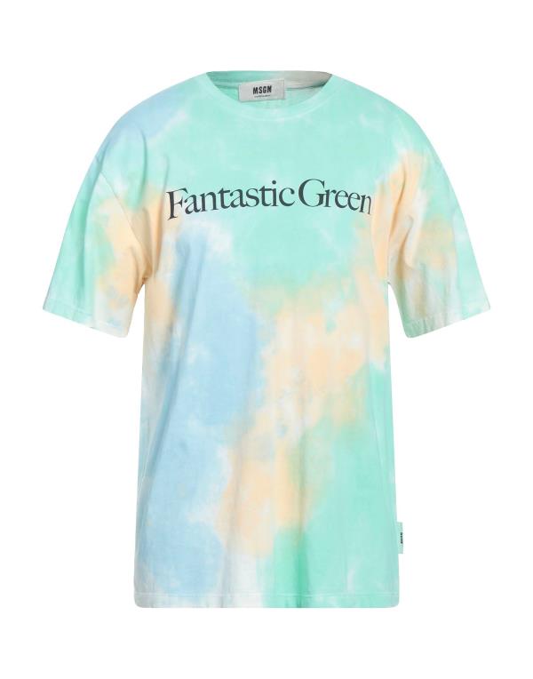 【送料無料】 エムエスジイエム メンズ Tシャツ トップス T-shirt Light green
