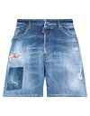 【送料無料】 ディースクエアード メンズ ハーフパンツ・ショーツ ボトムス Denim shorts Blue