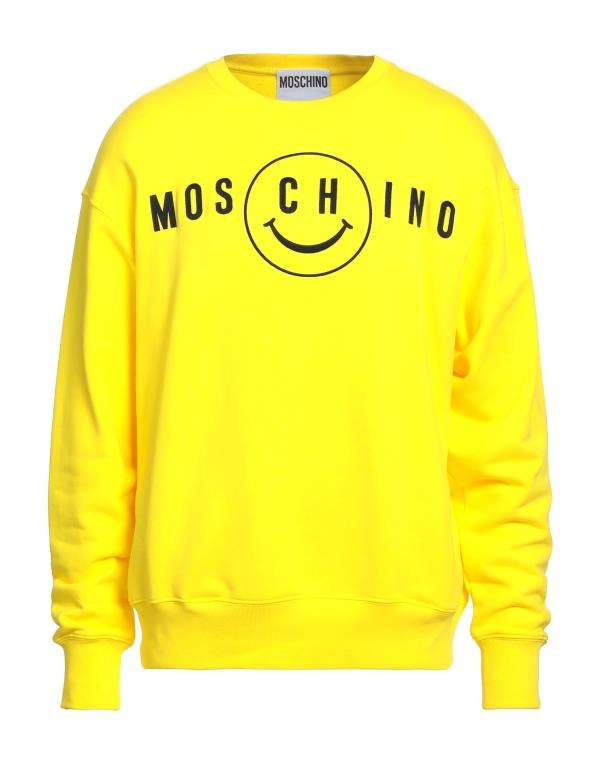 【送料無料】 モスキーノ メンズ パーカー・スウェット アウター Sweatshirt Yellow