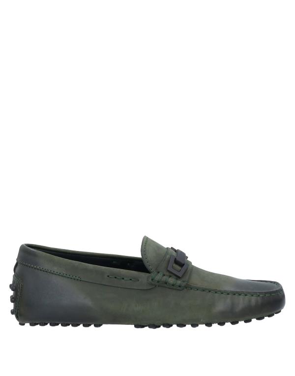 【送料無料】 トッズ メンズ スリッポン・ローファー シューズ Loafers Dark green