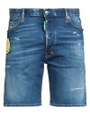 【送料無料】 ディースクエアード メンズ ハーフパンツ・ショーツ デニムショーツ ボトムス Denim shorts Blue