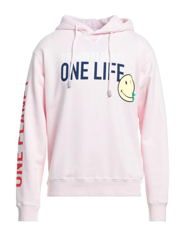 【送料無料】 ディースクエアード メンズ パーカー・スウェット フーディー アウター Hooded sweatshirt Light pink