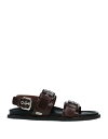 【送料無料】 ポリーニ メンズ サンダル シューズ Sandals Dark brown