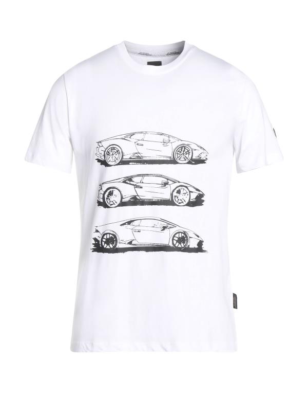 【送料無料】 ランボルギーニ メンズ Tシャツ トップス T-shirt White