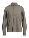 yz UJX Y Vc gbvX Solid color shirt Khaki