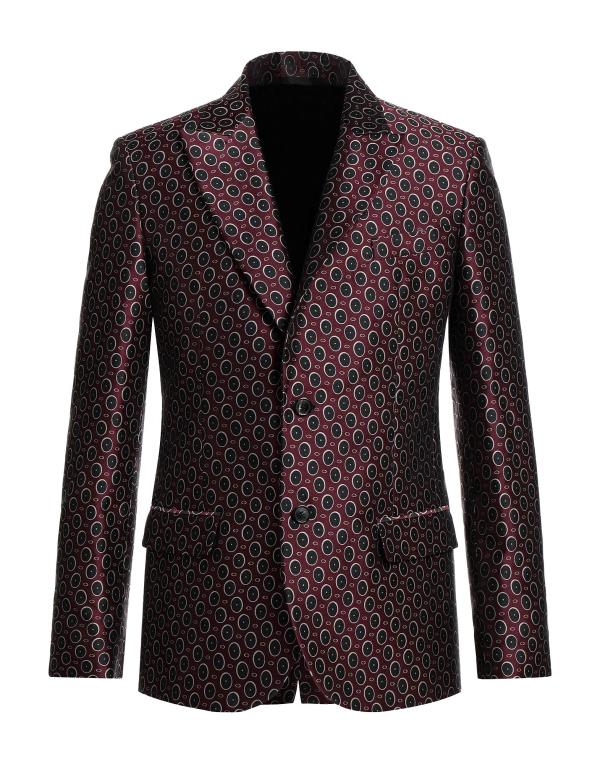 【送料無料】 エルマンノ シェルヴィーノ メンズ ジャケット・ブルゾン ブレザー アウター Blazer Burgundy