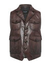 【送料無料】 ディースクエアード メンズ ベスト トップス Suit vest Dark brown