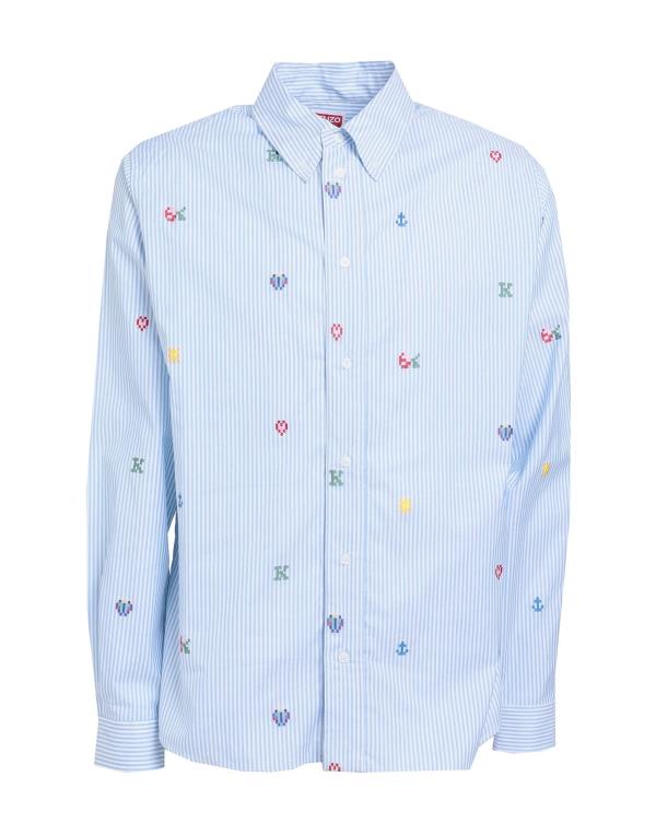 【送料無料】 ケンゾー メンズ シャツ トップス Striped shirt White