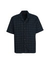 【送料無料】 ライルアンドスコット メンズ シャツ チェックシャツ トップス Checked shirt Midnight blue