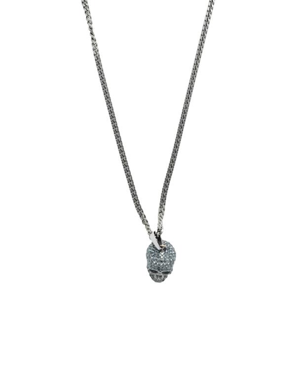 【送料無料】 アレキサンダー・マックイーン メンズ ネックレス・チョーカー・ペンダントトップ アクセサリー Necklace Silver