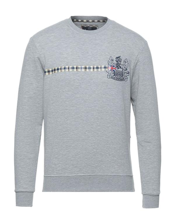 アクアスキュータム 【送料無料】 アクアスキュータム メンズ パーカー・スウェット アウター Sweatshirt Light grey