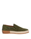 【送料無料】 ボールディーニ メンズ スリッポン・ローファー シューズ Loafers Military green