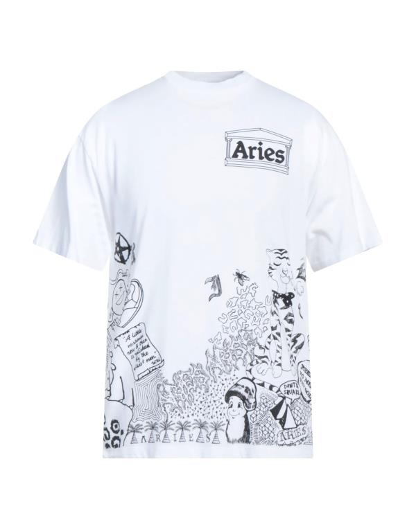 【送料無料】 アリーズ メンズ Tシャツ トップス T-shirt White