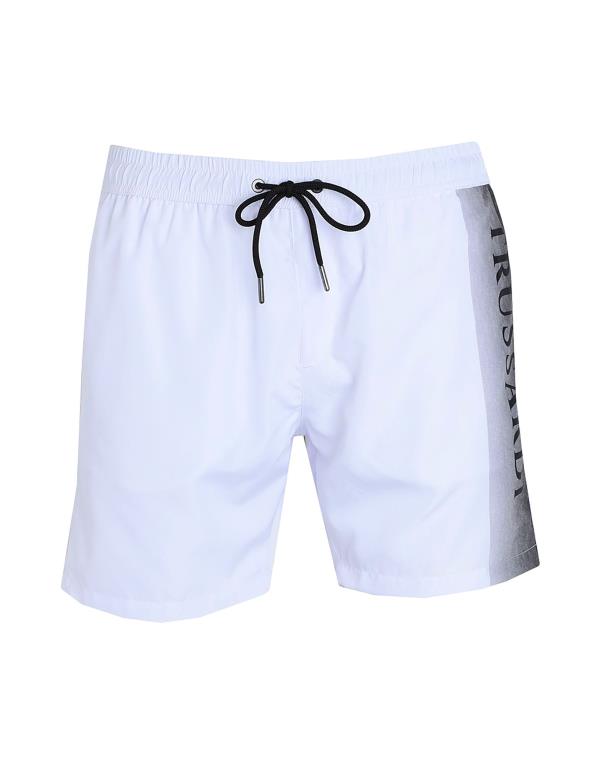 【送料無料】 トラサルディ メンズ ハーフパンツ・ショーツ 水着 Swim shorts White