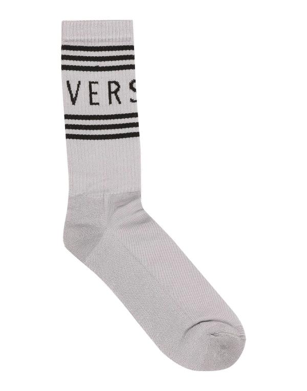 versace 【送料無料】 ヴェルサーチ メンズ 靴下 アンダーウェア Short socks Light grey