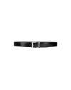 【送料無料】 ヴェルサーチ メンズ ベルト アクセサリー Leather belt Black