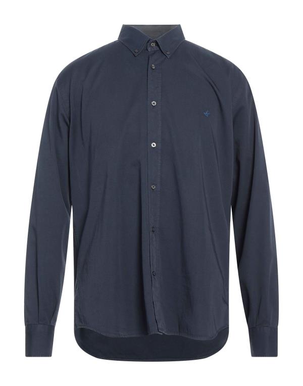 【送料無料】 ブルックスフィールド メンズ シャツ トップス Solid color shirt Midnight blue