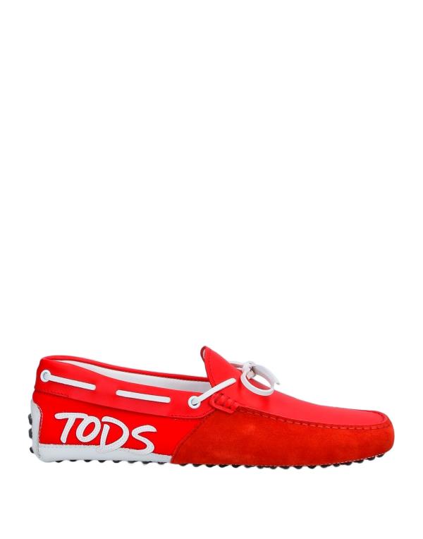 【送料無料】 トッズ メンズ スリッポン・ローファー シューズ Loafers Red