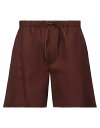 【送料無料】 ヴァレンティノ メンズ ハーフパンツ・ショーツ ボトムス Shorts & Bermuda Dark brown