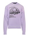 【送料無料】 ディースクエアード メンズ パーカー・スウェット アウター Sweatshirt Light purple