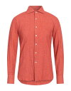 yz AbThQfB Y Vc gbvX Solid color shirt Rust