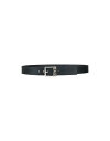 【送料無料】 ヴェルサーチ メンズ ベルト アクセサリー Leather belt Black