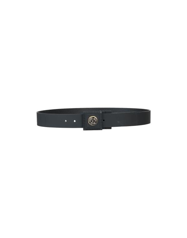 ベルサーチ 【送料無料】 ヴェルサーチ メンズ ベルト アクセサリー Leather belt Black