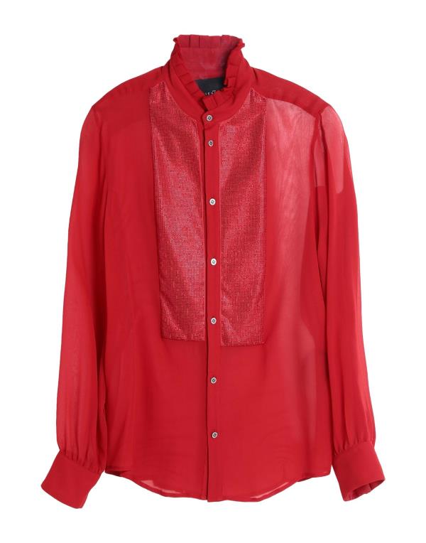 ̵  å   ȥåץ Solid color shirt Red