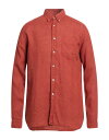 【送料無料】 ザカス メンズ シャツ リネンシャツ トップス Linen shirt Rust